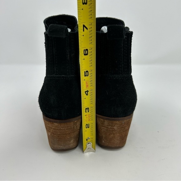 Kork-Ease Black Suede Leather Chelsea Style Pull On Ankle Boots Size 7 - Picture 8 of 13